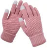 explosiemodellen Winter antislip warme touchscreen-handschoenen Dames Heren Warme kunstmatige wol Stretch gebreide wanten 2 stuks per paar