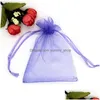Jewelry Pouches Bags Mtifunction Dstring Organza Pouches Packaging Display For Diy Wedding Gift Beads Drop Delivery Dhzqs