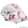 Feestgunst 100 stks Bruiloft Hand Fan Bamboe Chinese Vouwen Craft Fans Gunsten