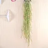 Decorative Flowers 4pcs 1.2M Artificial Plants Rattan 3 Forks Plastic Crescent Grass Vine Hanging Wall Wedding Decoration Home Fake Decor