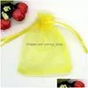 Jewelry Pouches Bags Mtifunction Dstring Organza Pouches Packaging Display For Diy Wedding Gift Beads Drop Delivery Dhzqs