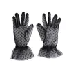 Guantes de cinco dedos Verano Mujer Delgado Corto Tle Malla elástica Puntos de gasa Transparentes Accesorios flexibles Fl Finger 1 par Drop Delivery Dhrxe