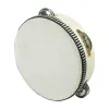 Party Favor 6 inches Tambourine Drum Bell Hand Held Tambourine Birch Metal Jingles Kids School Musical Toy KTV Party Percussion Toy Q54 LL