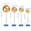 Cake Tools Round Ball Toppers Creative Wedding Decoration Golden Baby Happy Birthday Balloon