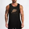 Regatas masculinas Dammed Beaver Top em camiseta fitness roupas masculinas camisa esportiva homem roupas de ginástica