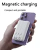 10000mAh Mini Power Bank 15W Chargeur Sans Fil Magnétique 22.5W Charge Super Rapide Intégrée 3 Câbles Pour iPhone14 Xiaomi Sangsung L230619