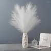 Dekorativa blommor Simulering Reed Fake Flower Birthday Stage Inställning Bakgrund Rum Dekoration Hem Party Decor Artificial Craft Display