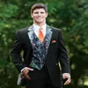 2015 yeni kamuflaj smokin benzersiz bir düğme kamuflaj erkek düğün takım elbise çentikli yaka damat giymek erkek ceket pantolonları v241f