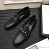 2020 Casual Shoes Men Low Top Black Leather Slippers Mule Shoes Sneakers Flat Jordaan Loafer Dress Shoes1982