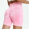 Women's Pants Splash Dye Seamless Yoga Shorts Outdoor High Waist BuLift Fitness Female Gym Sportswear Candy Color Shortpants