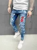 Jeans uomo uomo estate alta qualità patchwork colore cerniera controllo accessi foro sottile giacca jeans hip-hop 230706 L230724