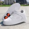 Pattini a rotelle in linea Una o due ruote Bambini High-top Roller Sneaker Scarpe da pattinaggio Pattini per bambini staccabili Lama traspirante Ragazzi Scarpe volanti Gear HKD230720