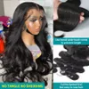 Morceaux de cheveux Rosabeauty HD 13X6 Transparent Body Wave Lace Frontal 13X4 Front Human Hair 5X5 Ready To Wear Go Glueless 250 Density 230724