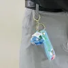 Llavero acrílico de avión creativo, colgante de juguete con bolsa de melodía Kuromi bonita