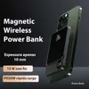 Магнитный банк мощности быстрый зарядка для Magsafe Wireless PowerBank 10000MAH Batterie Externe Portable Power Banks для iPhone Xiaomi L230619