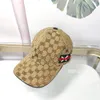 العلامة التجارية Cap Cap Fashion Men and Women Designer Summer Plaid Hat Hat Luxury Temproidery Letter Cap قابلة للتعديل