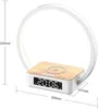 Lâmpadas de mesa 10 W Qi Carregador sem fio LED Lâmpada de mesa com controle de toque escurecimento Wake-Up Light Mesa de cabeceira Leitura para cabeceira Escritório doméstico