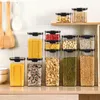 Storage Bottles Food Container Refrigerator Noodle Box Granary Transparent Sealed Can With Lid Bottle Kitchen Snack