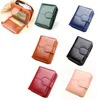 Kaarthouders Portemonnee Dames Korte Portemonnee Houder Pu Lederen Clutch Bag Kleine 6 Kleuren Mode Multifunctionele Mini