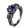Punk Skull Gothic Ring For Women Men Halloween Goth Black Gold Color Rings Accession Wholesale Fashion Jewelry GC2227