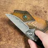 Special Offer R1695 Flipper Folding Knife VG10 Damascus Steel Straight Blade Rosewood Handle Ball Bearing Fast Open EDC Pocket Knives