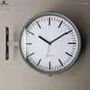 Orologi da parete Meccanismo dell'orologio in metallo Double Face Nordic Soggiorno Camera da letto Orologi silenziosi Home Decor Reloj Pared Idee regalo