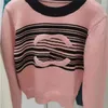NEUE Damenpullover rosa Langarm-Strickwaren Damen-Designer-Pullover Hoodie Langarm-Winterkleidung