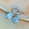 Dangle Earrings Lennik 2 Carat D Color Moissanite Diamond Drop 925 Sterling Silver Women Eardrop Engagement Fine Jewelry