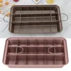 Bakningsverktyg Brownie Tray High Carbon Steel Donut Cake Mold Non Stick för köksdessertbutik