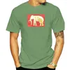 T-shirts pour hommes Chemise à sérigraphie d'éléphant royal Noir Hommes