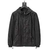 Jaquetas masculinas reversíveis de designers com zíper com bolso slim fit