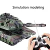 ElectricRC Car 1 32 24G RC Military Battle Tank Digital Control Toy Model High Speed Stunt w Bullet er Teens Favor 230724