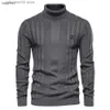 Maglioni da uomo Maglione da uomo di marca di lusso Maglione con fiocco a maniche lunghe Pullover da uomo British Solid Casual Wear 10 colori Primavera e autunno Daily T230724