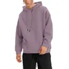 Men's Hoodies Winter H And Thick Hooded Solid Color Sweater Long Hoodie Zip Front Men