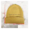 Beanie/Skull Caps Casual Womens Beanie Hat Varma Autumn Women Knit Cap For Girls Spring Hats Female Street Drop Delivery Fashion Accessories