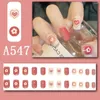 False Nails Nail Decoration Fresh Summer Fairy Flower Pattern Wearable Art Fake Tools Wearing With Fing H5A5