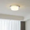 Потолочные огни Стеклянная лампа Современная минималистская спальня спальни скандинавской крыльцо