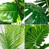 Decorative Objects Figurines 36 Types Tropical Palm Trees Artificial Tree Branches Fake Leaves Garden Home Party Office Balcony Decoration L230724