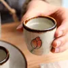 Чашки блюдцы в японском стиле керамическая антикварная белая винная чашка набор дома ретро-кофейный горшок Shochu классическая чашка