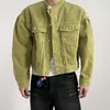 Män s jackor våren kort denim jacka män smal fit mode casual pocket mens streetwear koreansk hip hop bombare 230724