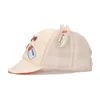 Ball Caps 2023 Fashion Cute Baseball Boys Girls Cotton Peaked Hat Baby Summer Anti-Sun Sun Hats Lovely Print Outdoor Travel Cap