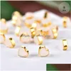 Earring Back Copper Plated Rubber Sile Round Ear Plug Blocked Caps Earrings Backs Stoppers For Diy Jewelry Findings Making Drop Deli Dhip7