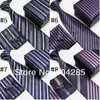 Neckband Släppe Gift Neck Tie Set Men Band Packaging Party in Box Hanky ​​Cufflinks 230721