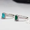 Anillos De racimo DIWENFU 925 plata esterlina zafiro anillo De joyería para mujer Anillos De boda bandas Bizuteria topacio Anel caja