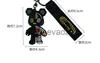 Schlüsselanhänger Lanyards Cartoon Lustiger halber Schädel Körperroboter Mechanischer Bär Schlüsselbund Mode Punk Tier Schlüsselring Autotasche Anhänger Schlüsselbund im Auto J230724