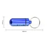 Key Rings Travel Aluminum Alloy Waterproof Pill Box Case Keyring Chain Medicine Storage Organizer Bottle Holder Container Keychain Dro Dhikt