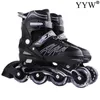 Inline Roller Skates Kid Inline Roller Skates Shoes Skating Boy Girl Child Outdoor Indoor Sport Sneakers 4 Wheels Flash Gear Set HKD230720