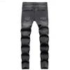 Jeans pour hommes Hip-hop Couture Effiloché Hommes Skinny Jeans Déchiré Trou Moto Stretch Slim Streetwear Biker Jeans Denim Pantalon De Mode L230724