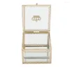 Jewelry Pouches Clear Cosmetics Organizer Box Holder For Earring Christmas Presents