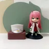 Action Toy Figures Darling in the FranXX Anime Figure 02 ZERO TWO Kawaii Model Cute Standing 10CM PVC Static Toys Decoration Lovers Gifts Doll 230724